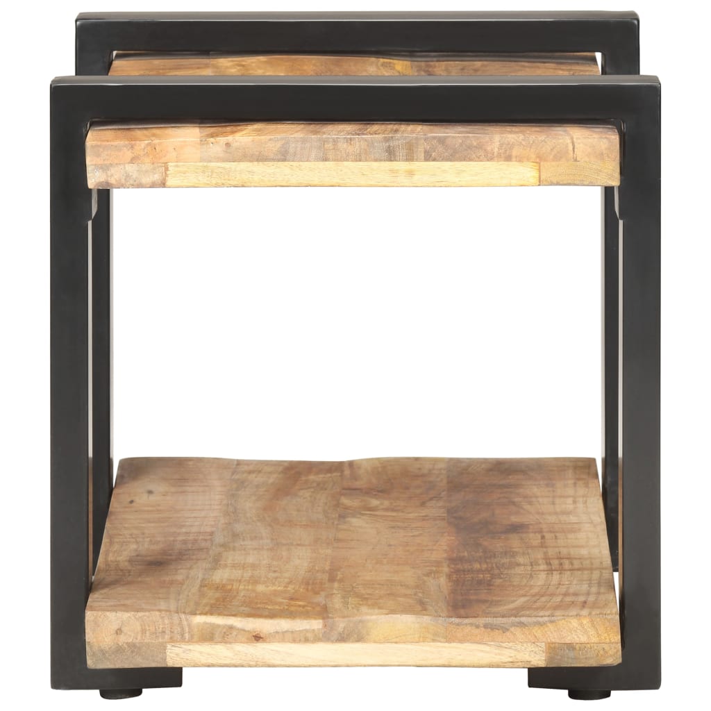 Rugose Mango Wood Night Table 50x40x40 cm