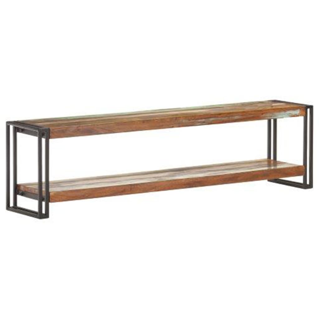 Vetonek Mueble de TV de madera maciza reciclada 150x30x40 cm