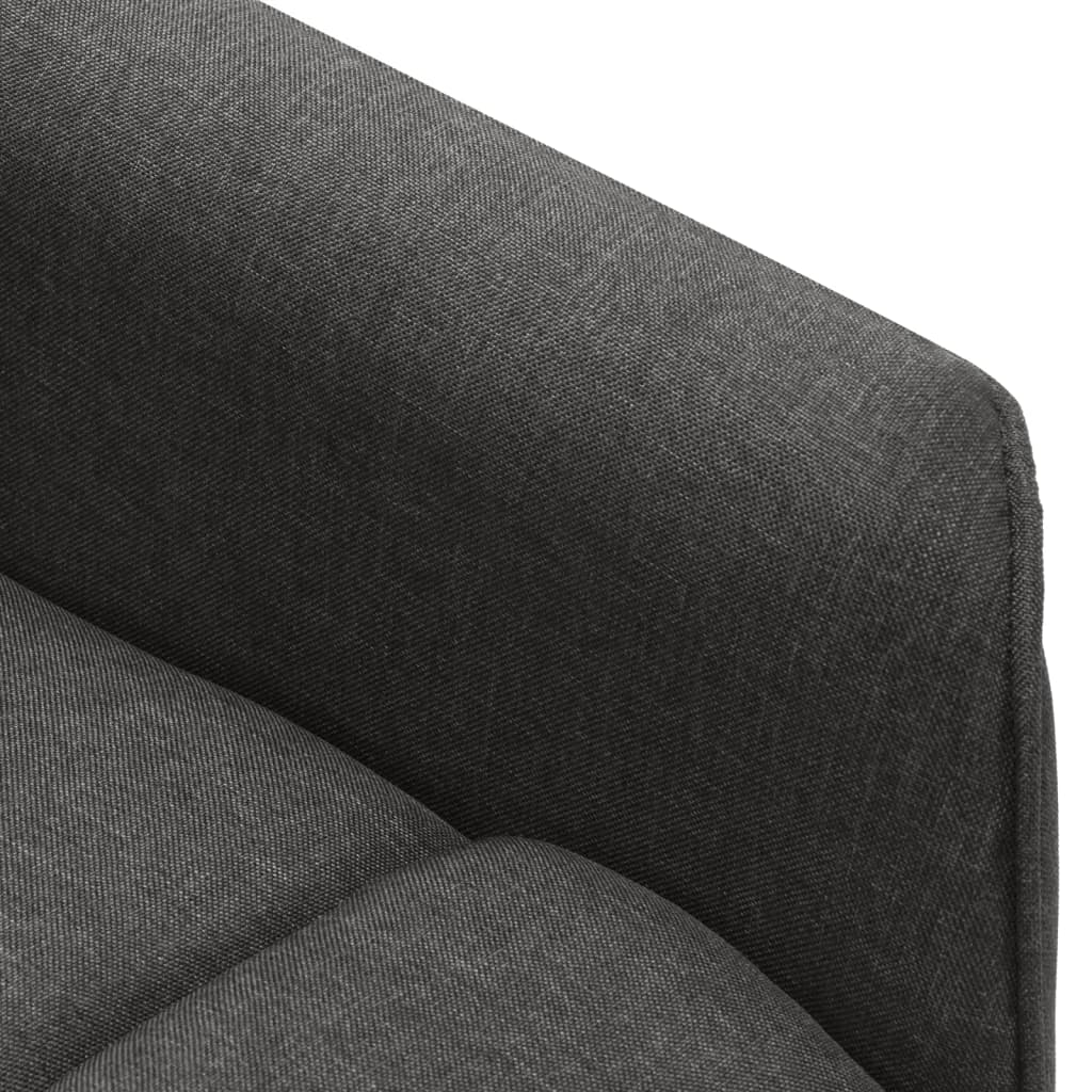 Sillón de masaje elevable tela gris oscuro vidaXL