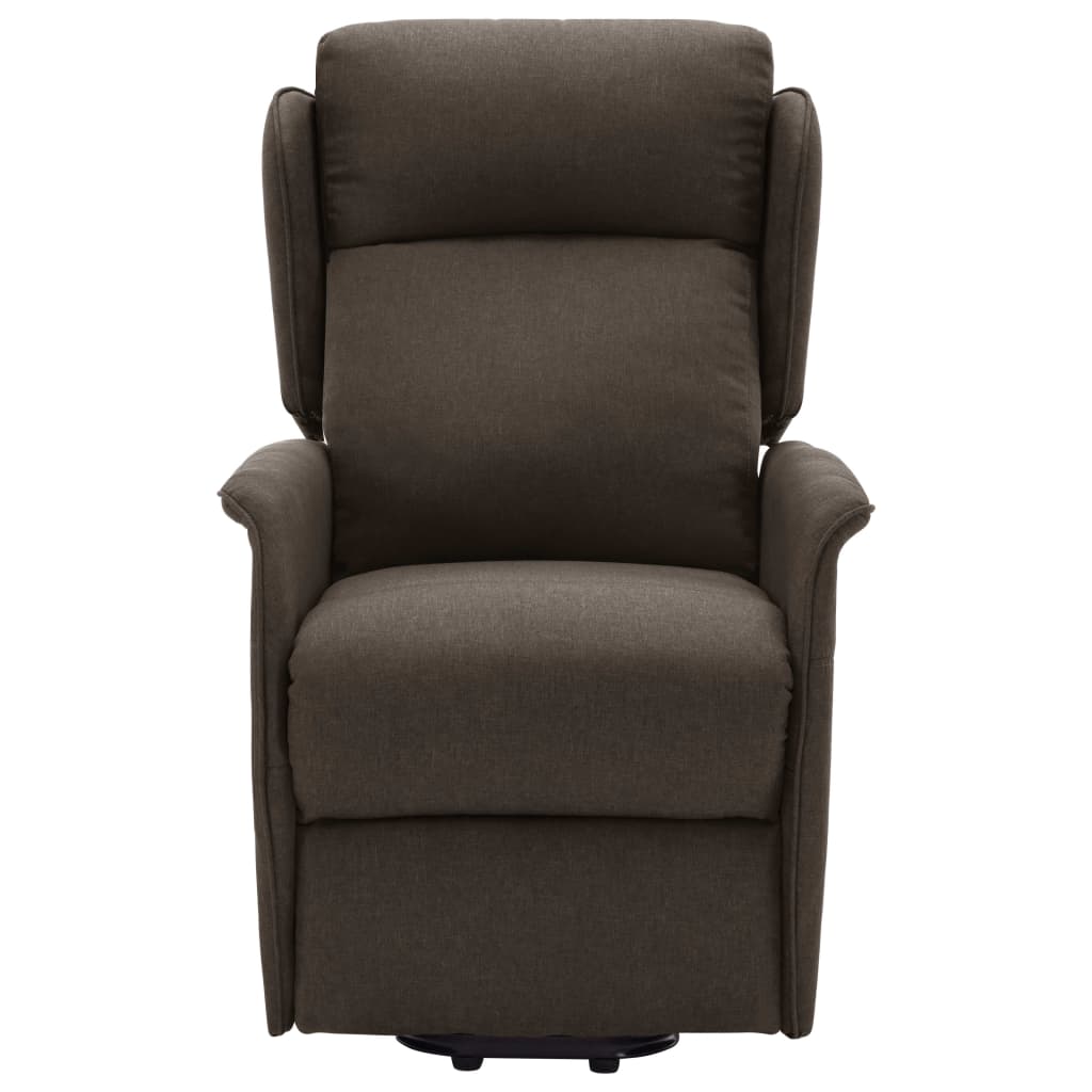 Dark brown cloth lifting chair