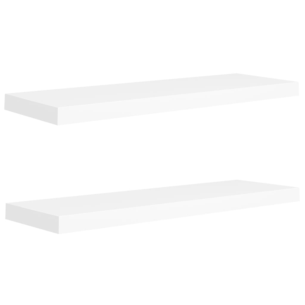 Estantes flotantes de pared 2 uds MDF blanco 80x23,5x3,8 cm vidaXL