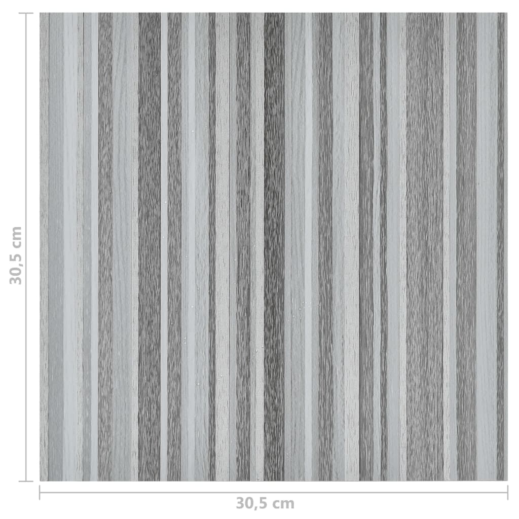 Self -adhesive soil lames 55 units PVC light gray 5.11 m²