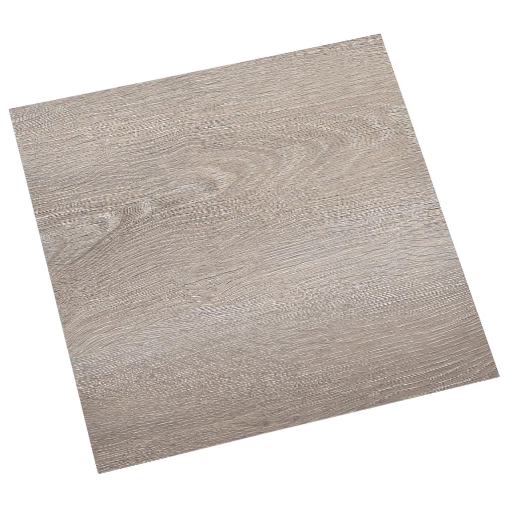 Lamas para suelo autoadhesivas 55 uds PVC gris taupe 5,11 m² - Vetonek