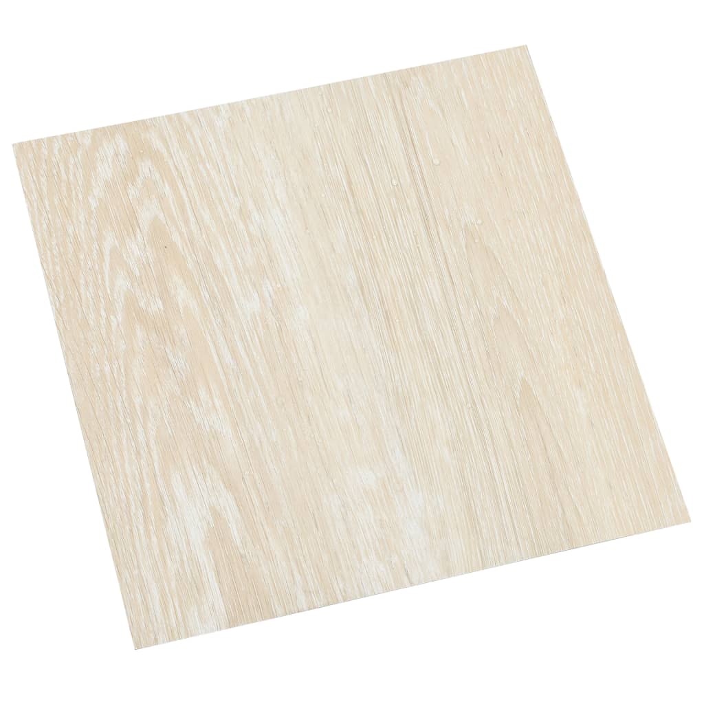 Lamas para suelo autoadhesivas 55 uds PVC beige 5,11 m² - Vetonek