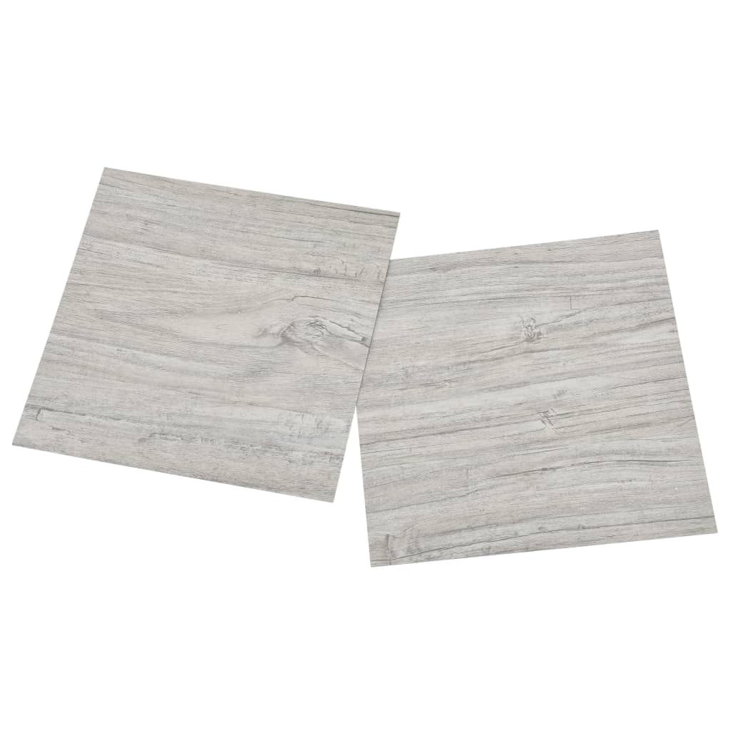 Lamas para suelo autoadhesivas 55 uds PVC gris claro 5,11 m² - Vetonek