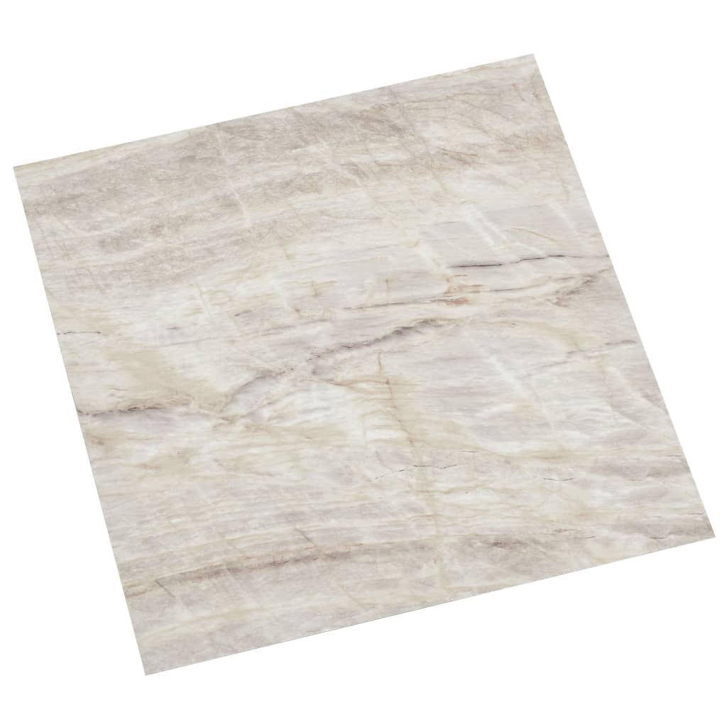 Lamas para suelo autoadhesivas 55 uds PVC beige 5,11 m² - Vetonek