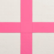 Tapis de gymnastique gonflable avec pompe PVC rose 200x200x15 cm V5585 Vetonek