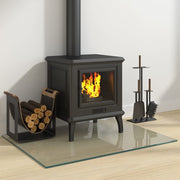 Placa de vidro para lareira retangular 80x60 cm V8678 Vetonek