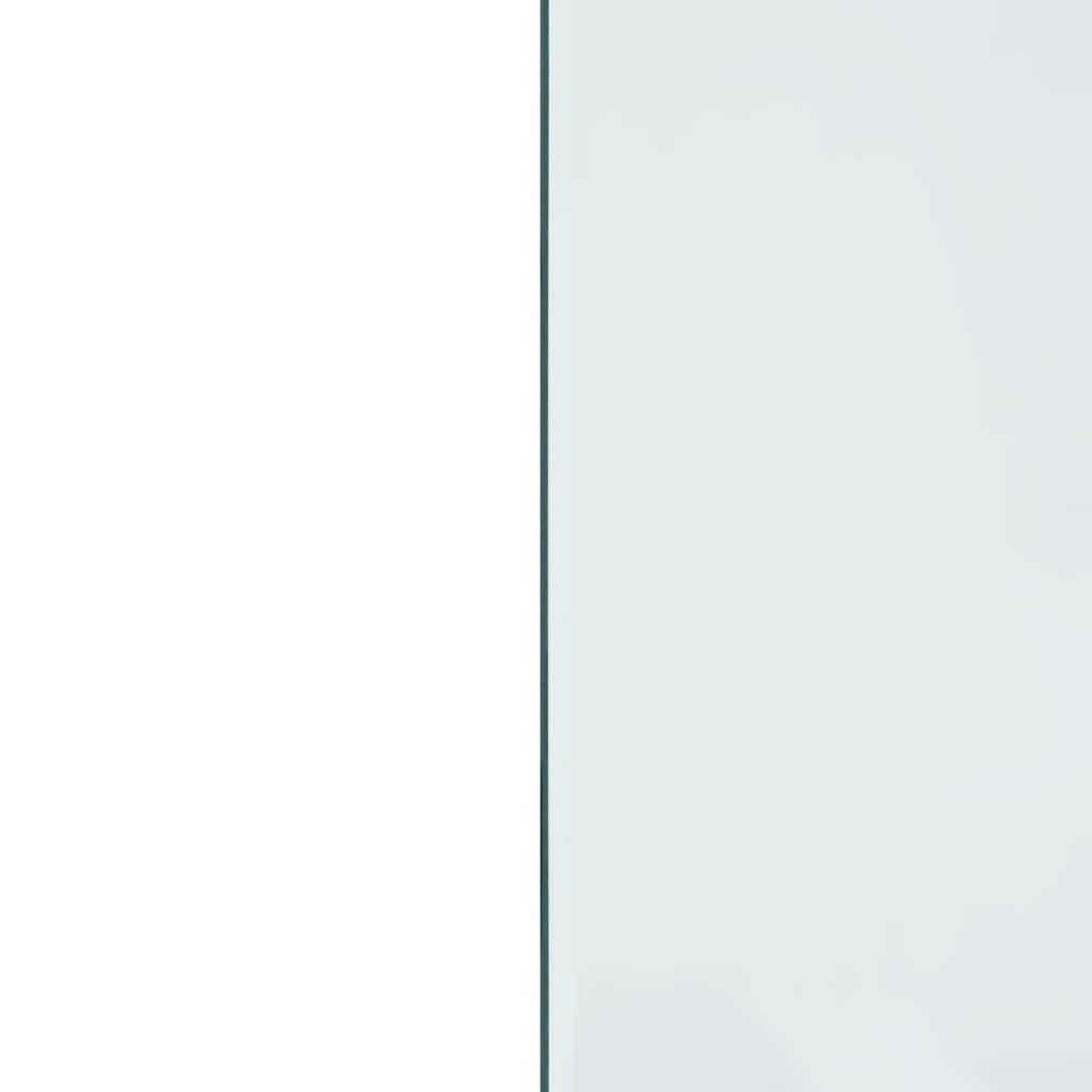 Placa de vidro para lareira retangular 80x60 cm V8678 Vetonek