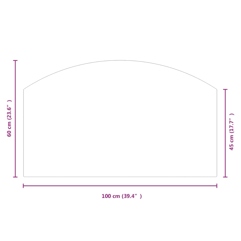 100x60 cm chimney glass plate