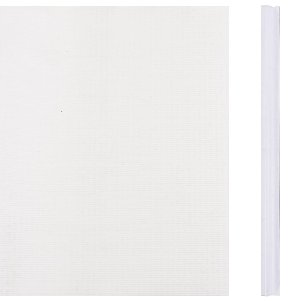 Panel de valla de PVC blanco 70x0,19 m