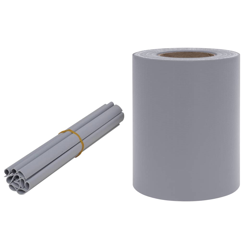 Panells de privadesa 4 UDS PVC Gray Light Gray Mate 35x0.19 m