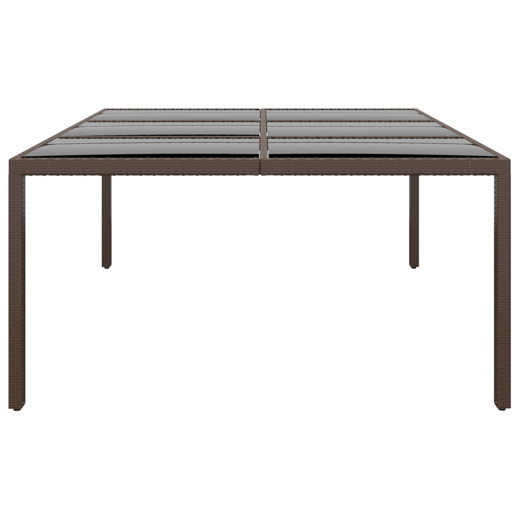 Garden tables Brown ratan 200x150x75 cm