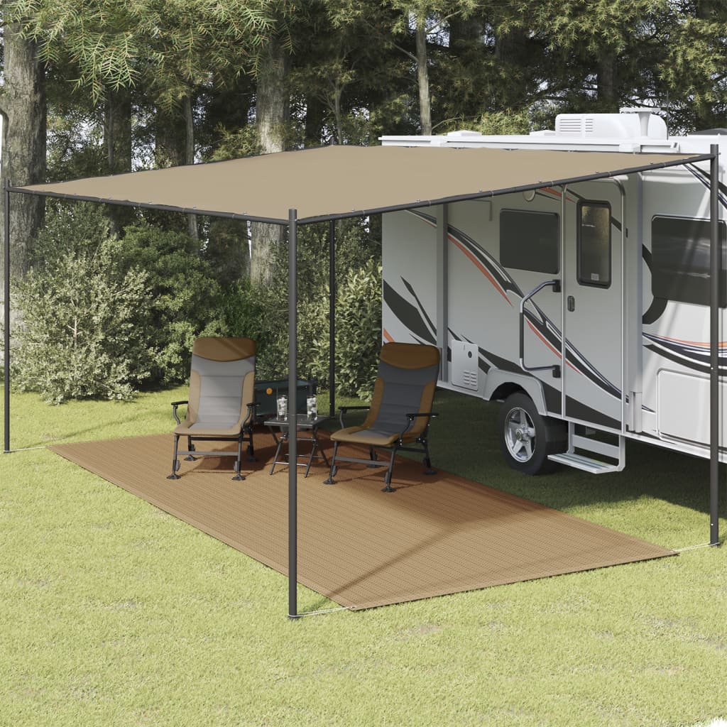 Taupe 250x600 cm de tenda cinza tapete