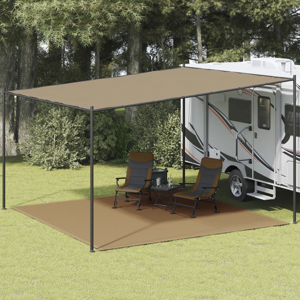 Taupe 400x400 cm de tenda cinza tapete