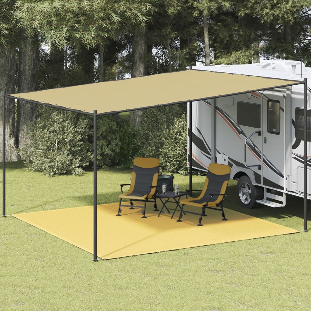 Carpete para tenda bege 400x400 cm