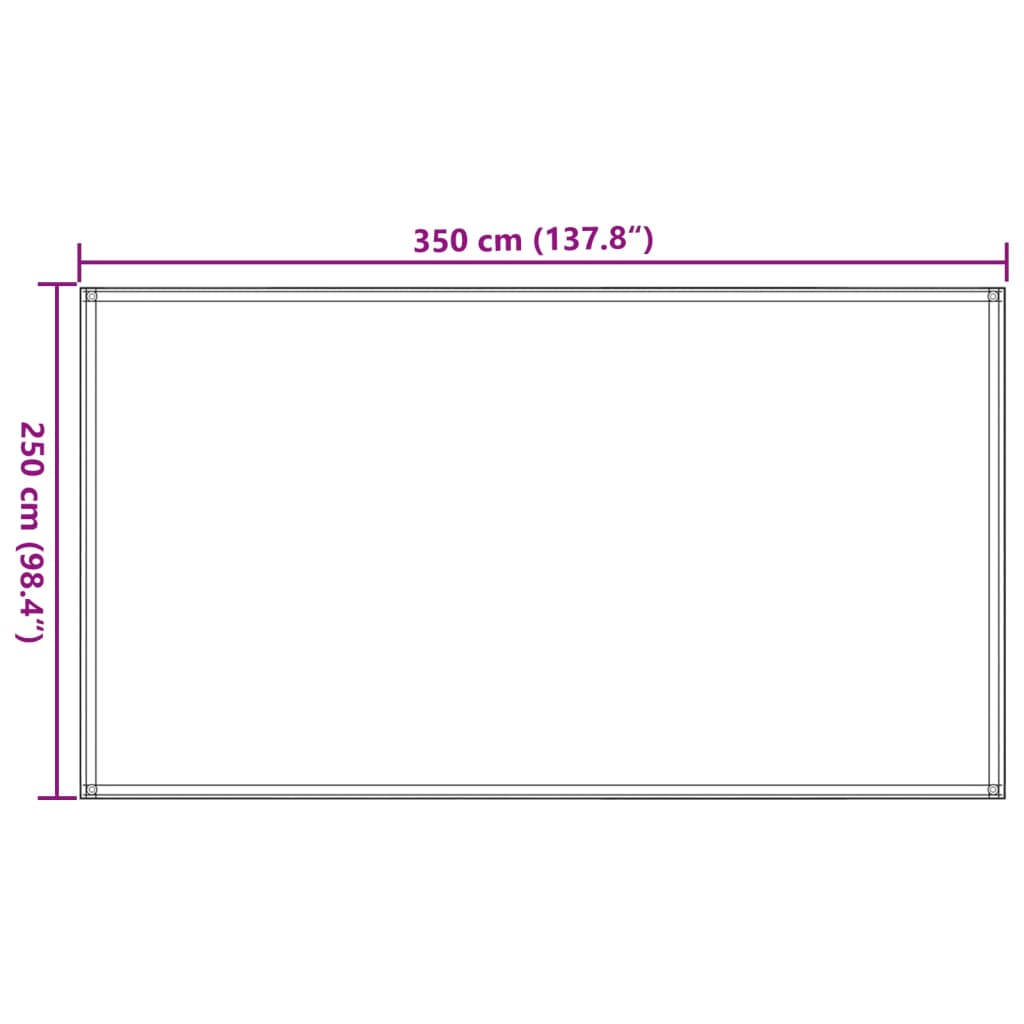 Catifa de carpa marró de 250x350 cm