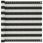 Toldo para balcón hdpe 90x300 cm gris antracita y blanco v4150 Vetonek