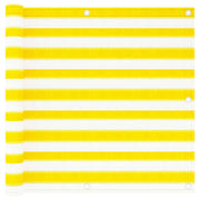 Toldo para balcón hdpe amarillo y blanco 90x300 cm v4396 Vetonek