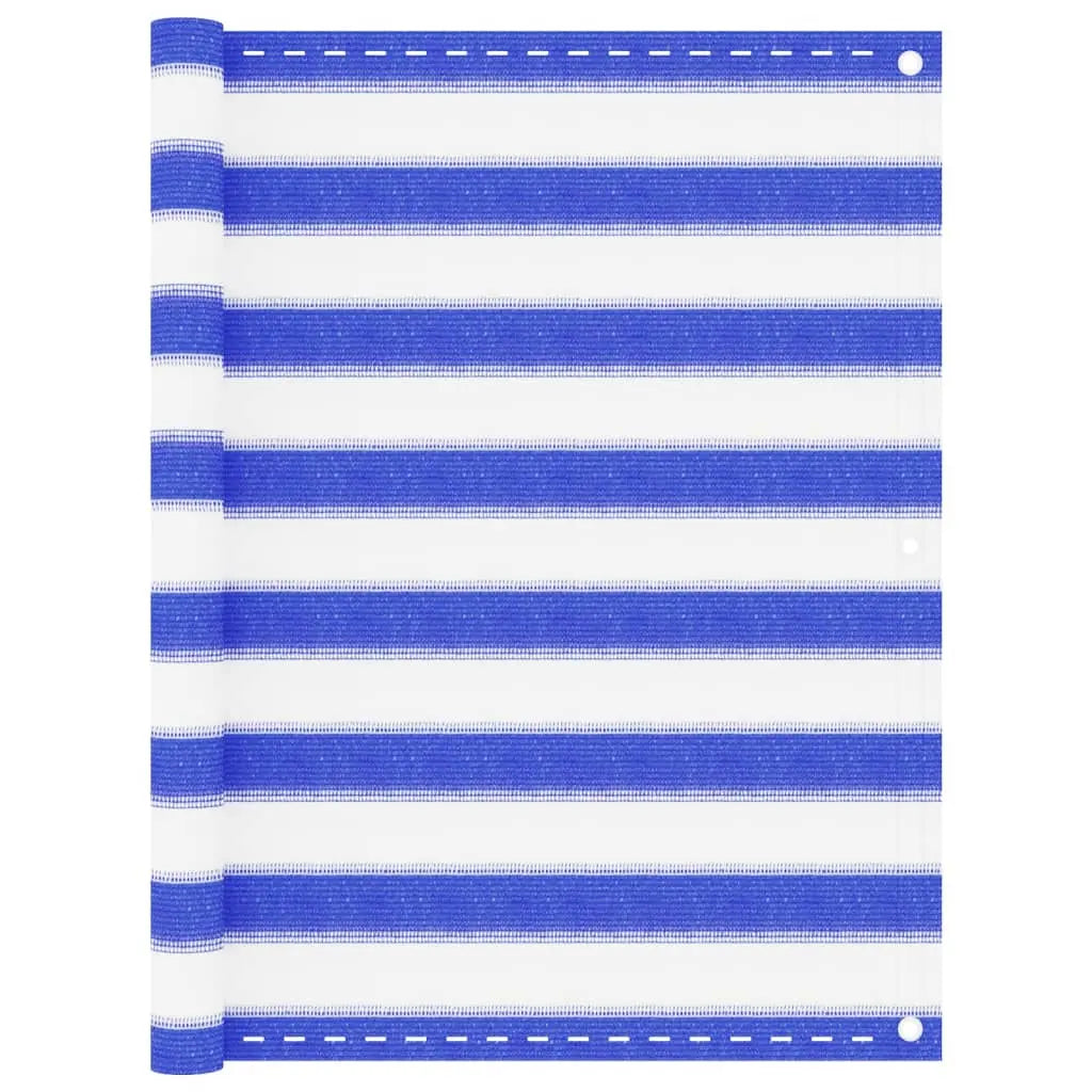 Toldo para balcón hdpe amarillo y blanco 90x300 cm v4518 Vetonek