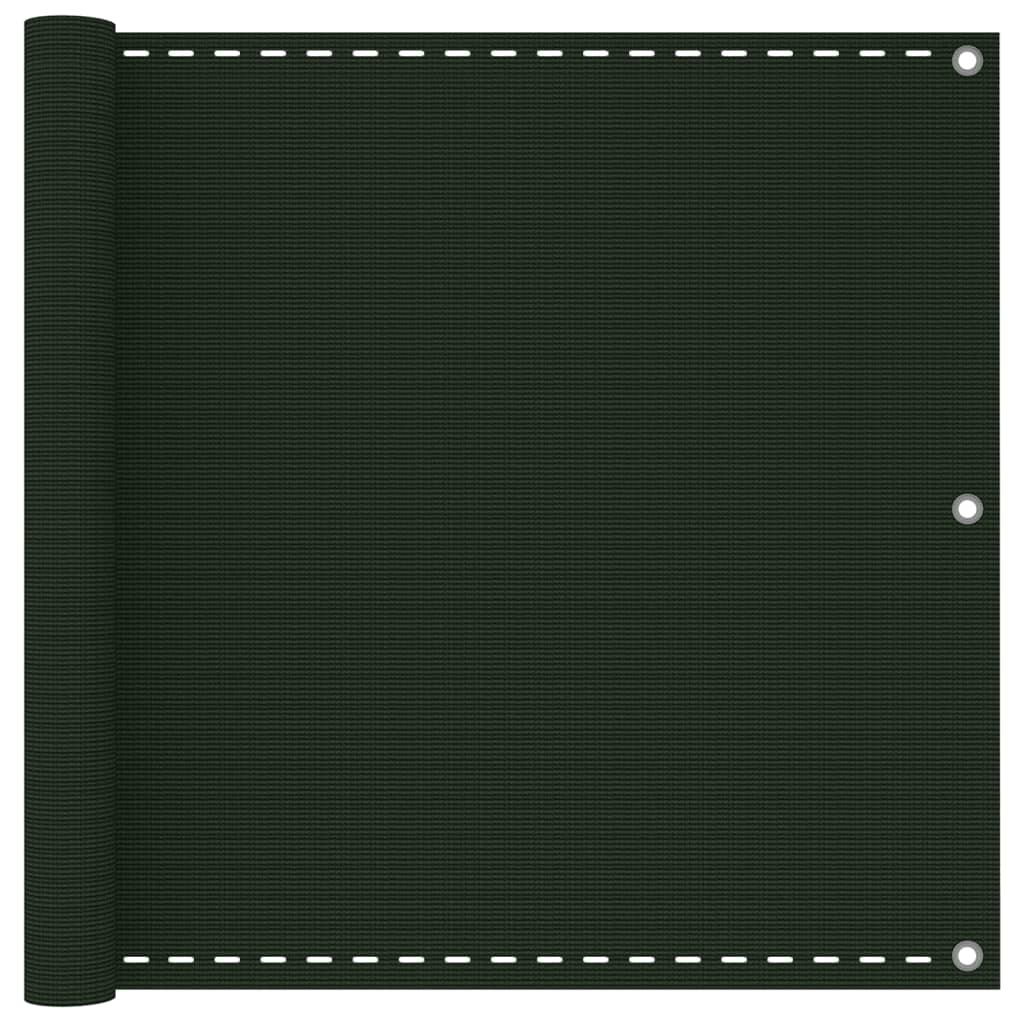 Vetonek Toldo para balcón HDPE verde oscuro 90x600 cm