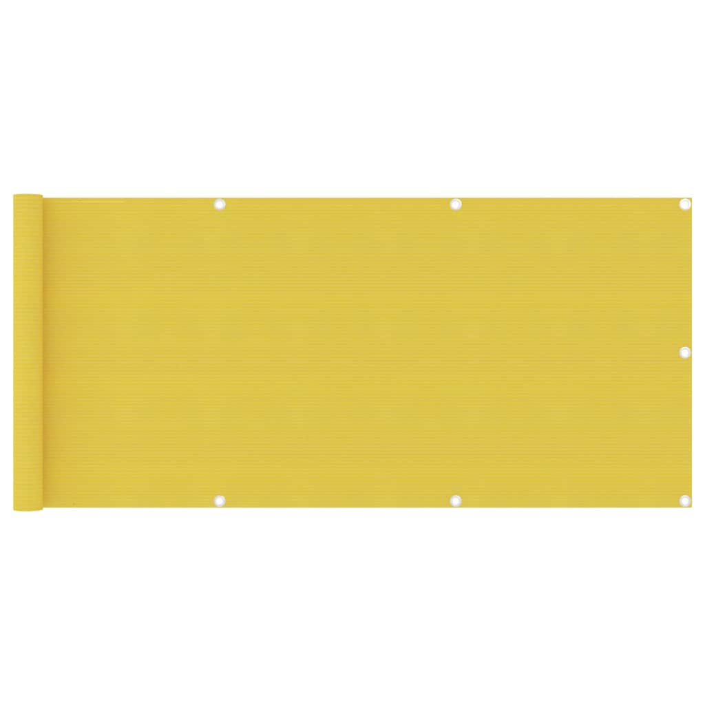 Vetonek Toldo para balcón HDPE amarillo 75x500 cm 