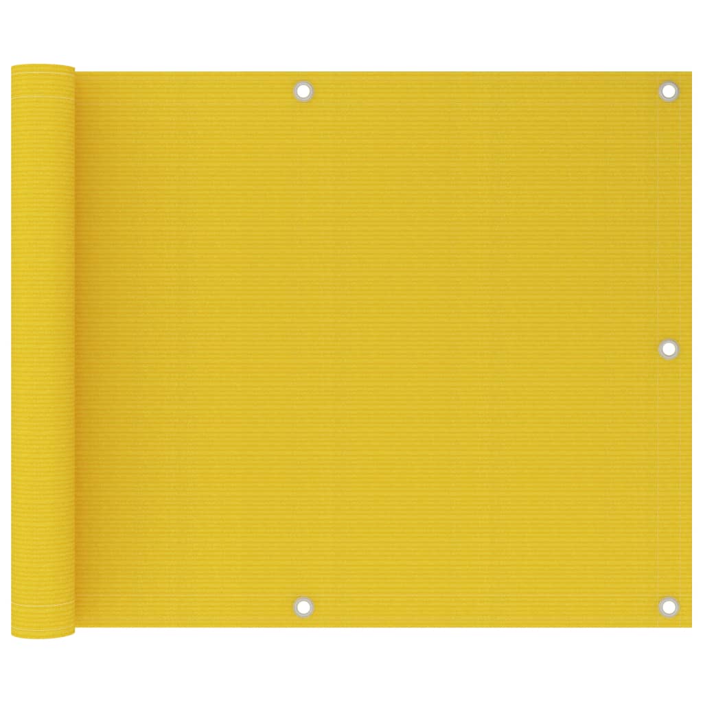 Vetonek Toldo para balcón HDPE amarillo 75x600 cm 