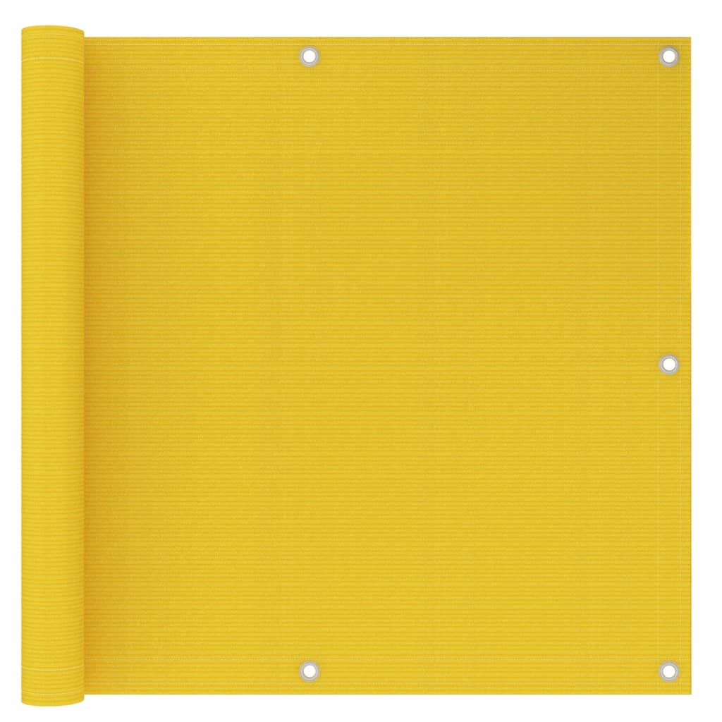 Vetonek Toldo para balcón HDPE amarillo 90x500 cm