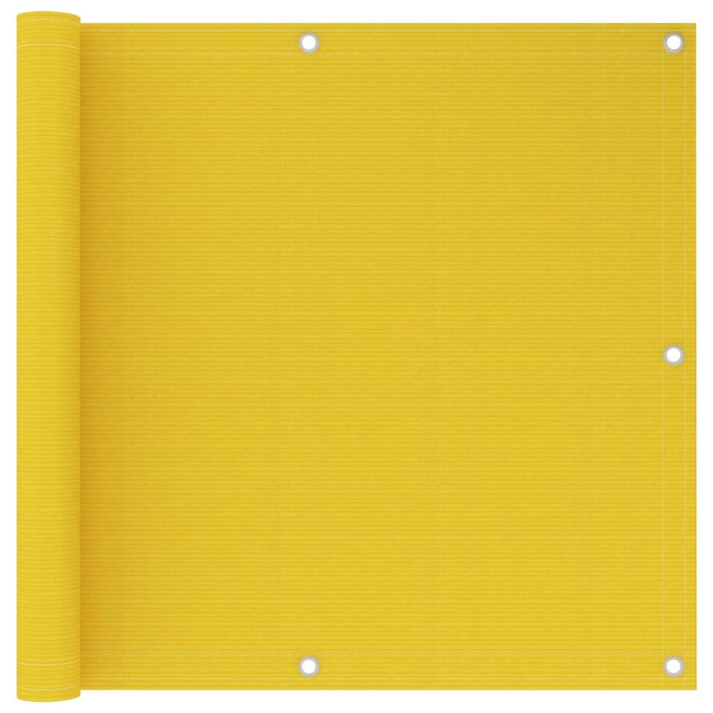 Vetonek Toldo para balcón HDPE amarillo 90x600 cm 