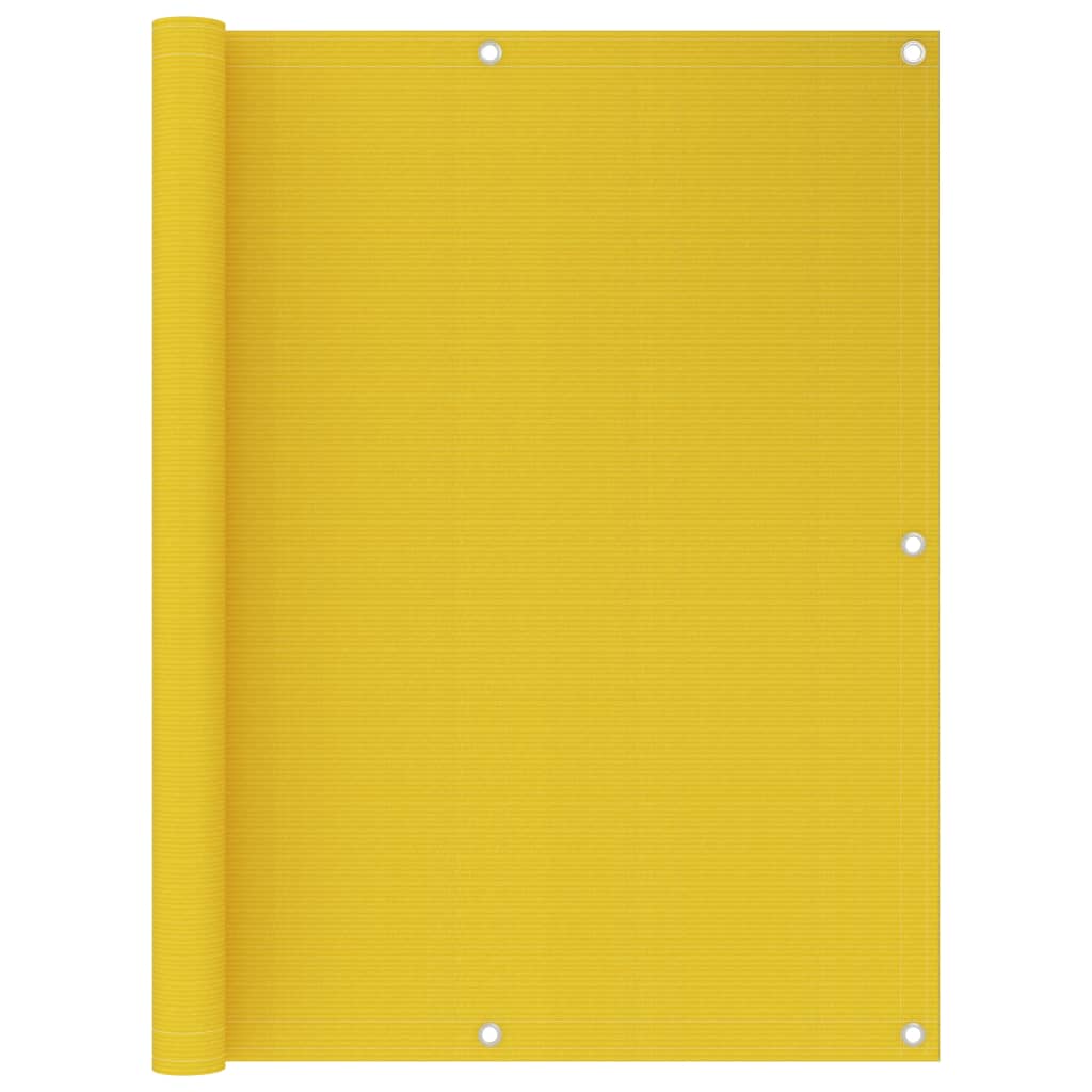 Vetonek Toldo para balcón HDPE amarillo 120x500 cm