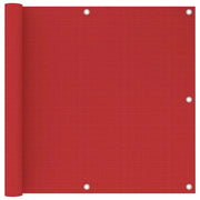 Toldo para balcón hdpe rojo 90x300 cm v5713 Vetonek