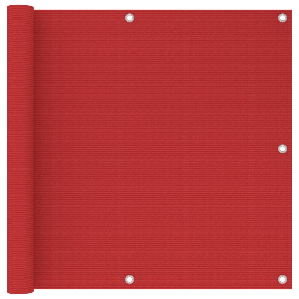 Vetonek Toldo para balcón HDPE rojo 90x500 cm