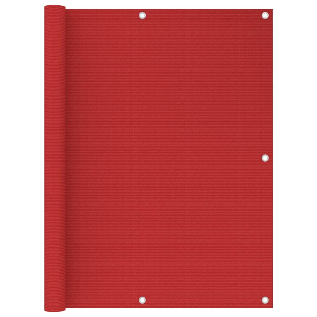 Vetonek Toldo para balcón HDPE rojo 120x500 cm