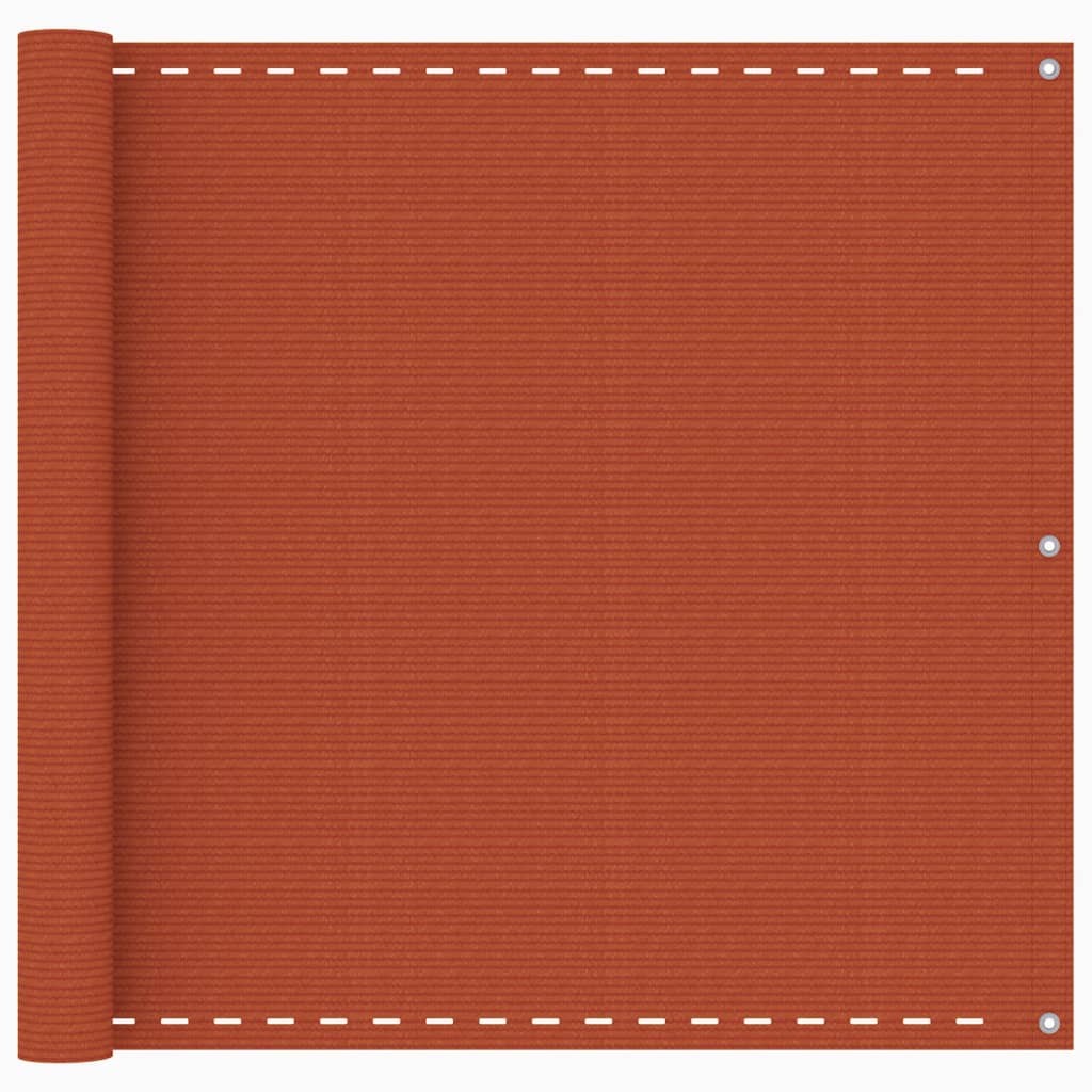 Vetonek Toldo para balcón HDPE naranja 90x600 cm