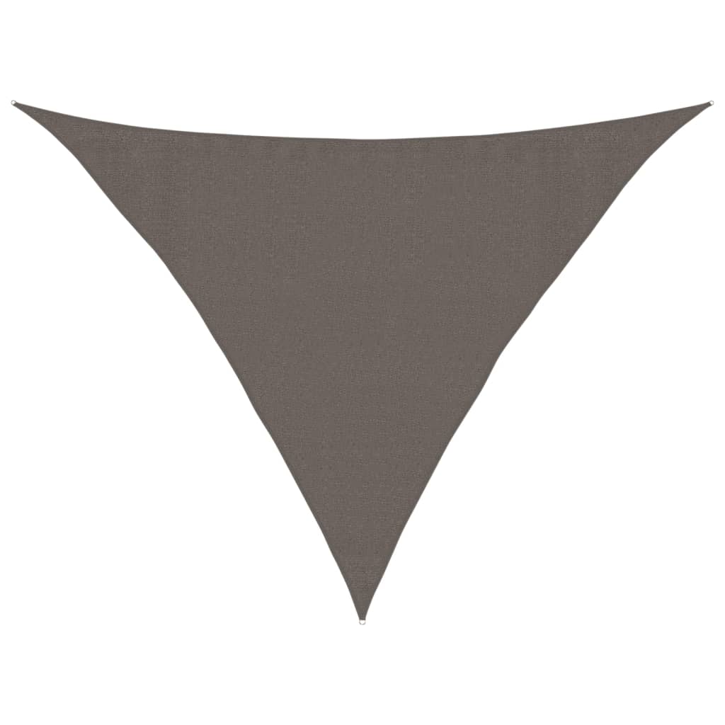 Toldo de vela gris antracita HDPE 160 g/m² 3,5x3,5x4,9 m vidaXL