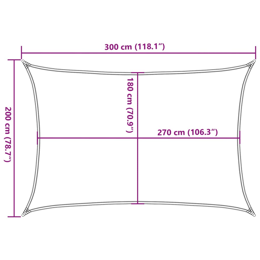 Candle Markise HDPE 160 g/m² 2x3 m