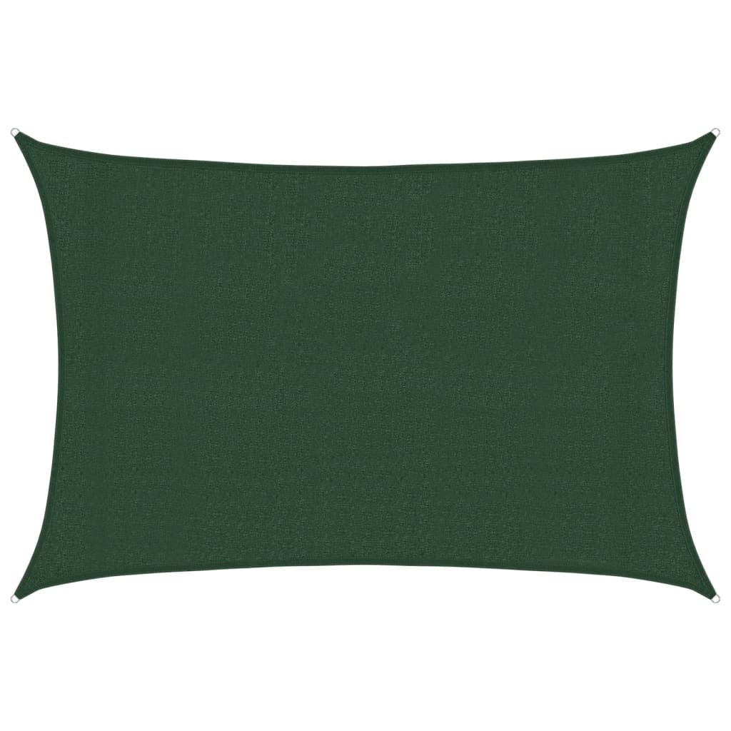 Toldão de vela verde escuro 160 g/m² 3x5 m