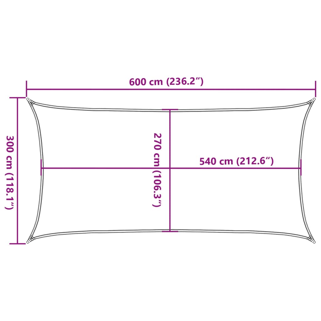 Candle preta toldo 160 g/m² 3x6 m