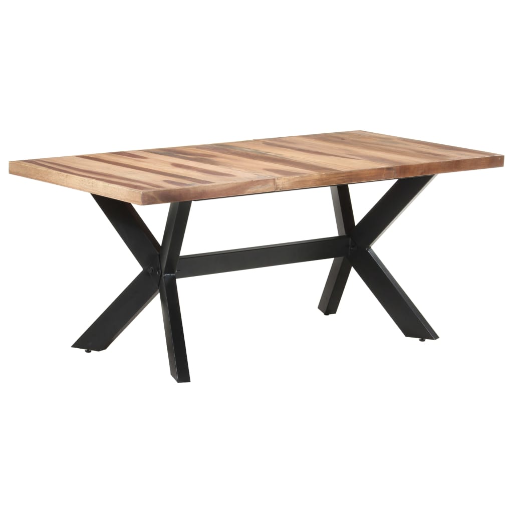 Mesa de comedor de madera acacia acabado miel 180x90x75 cm vidaXL