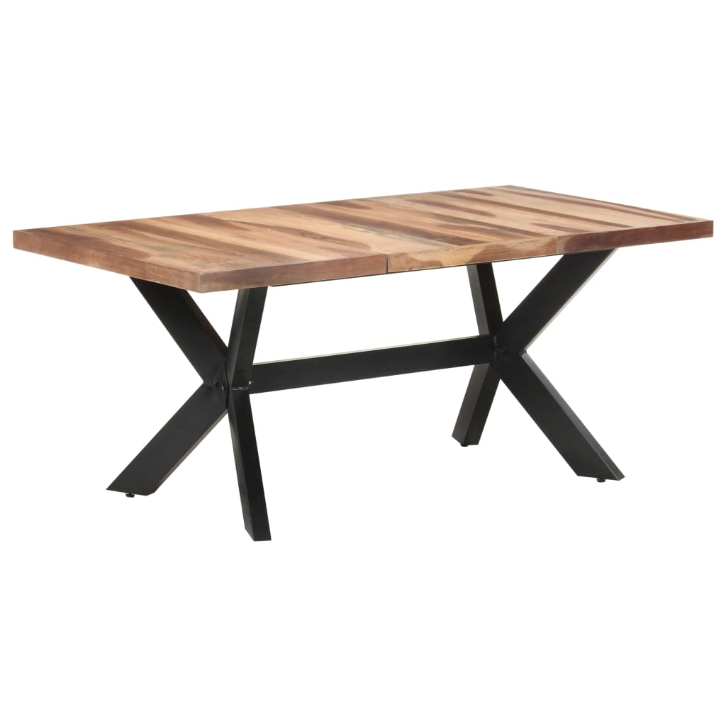 Mesa de comedor de madera acacia acabado miel 180x90x75 cm vidaXL