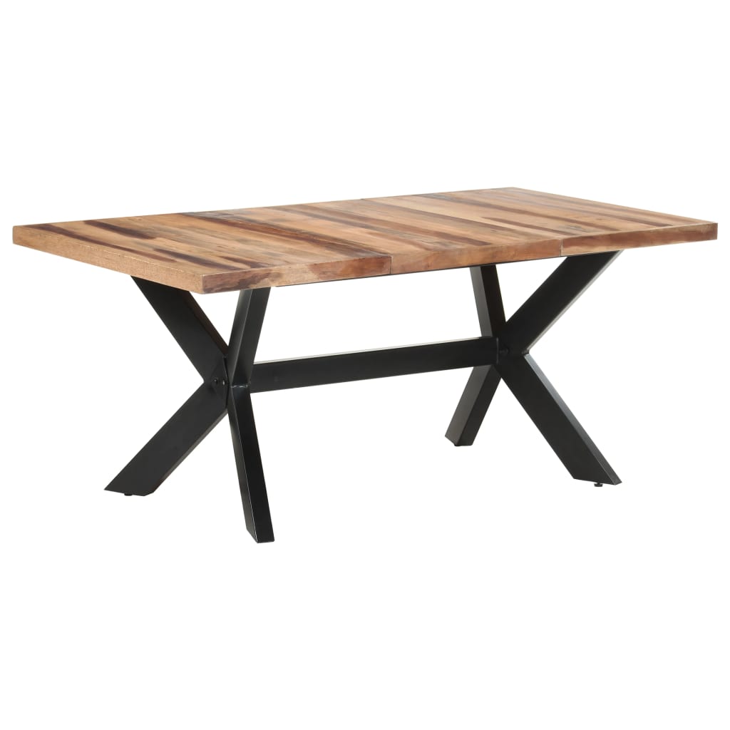 Mesa de comedor de madera acacia acabado miel 180x90x75 cm vidaXL