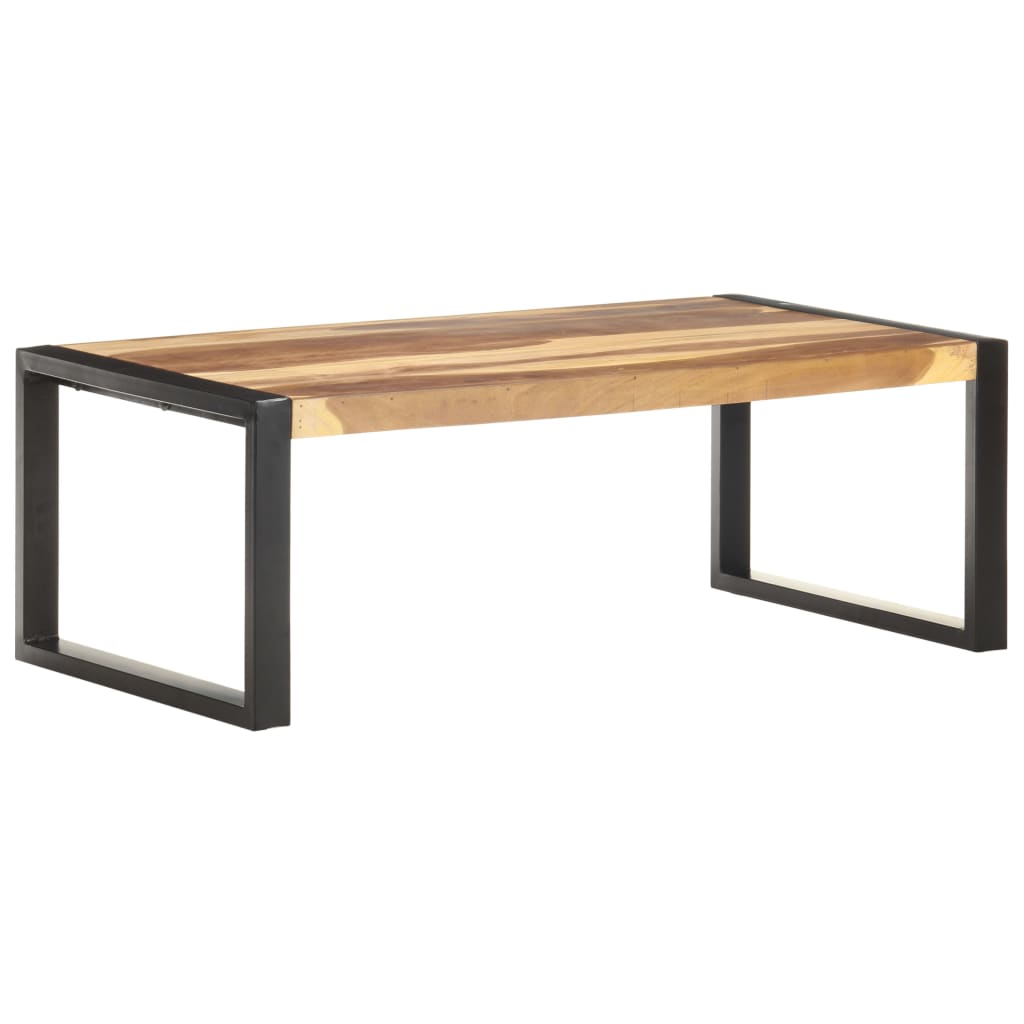 Vetonek Mesa de centro de madera maciza 110x60x40 cm