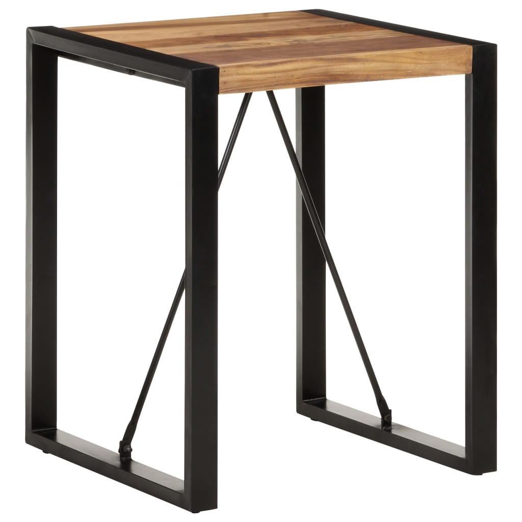 Vetonek Mesa de comedor madera maciza de acacia 60x60x75 cm