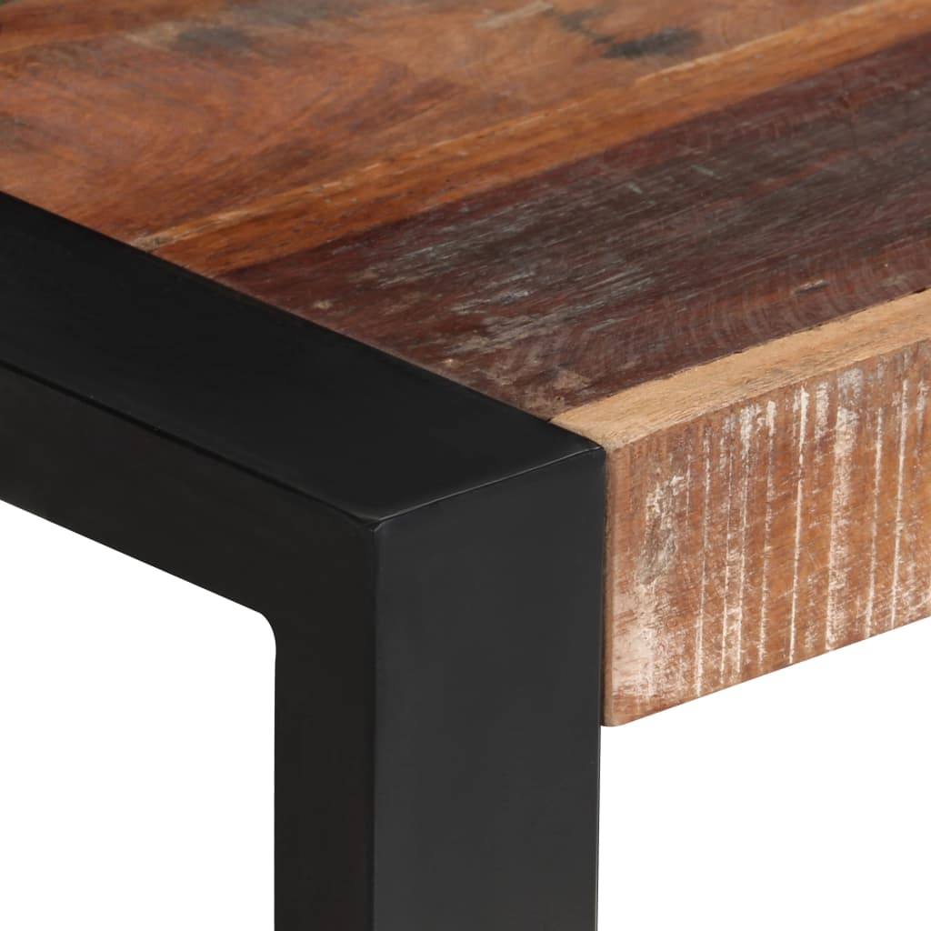 Mesa de comedor de madera maciza reciclada 70x70x75 cm vidaXL