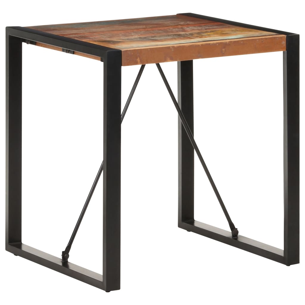 Mesa de comedor de madera maciza reciclada 70x70x75 cm vidaXL