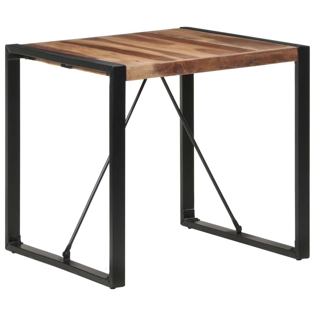 Vetonek Mesa de comedor madera maciza 80x80x75 cm