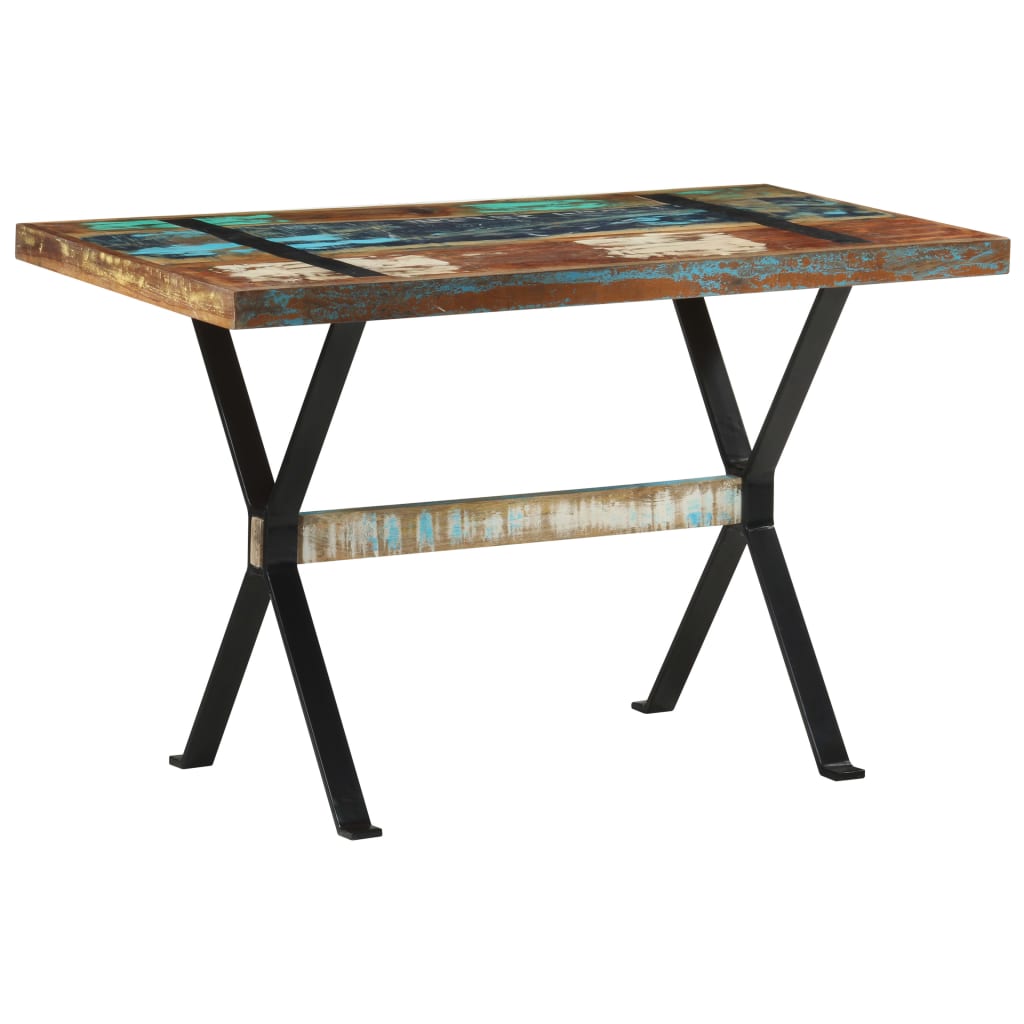 RECYCLED WOOD DINING TABLE 120x60x76 cm