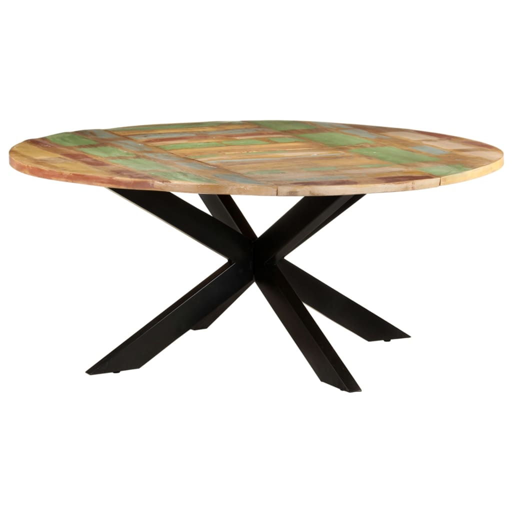 Recycled solid woody dining table 175x75 cm