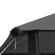 Cenador tela y acero gris antracita 180 g/m² 3x3 m - Vetonek