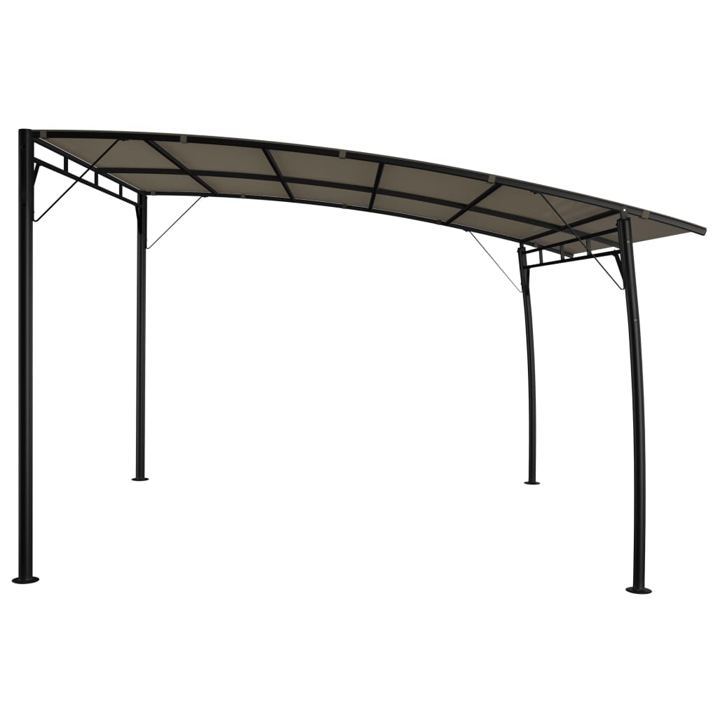 Toldo parasol de jardín gris taupe 3x3x2,55 m - Vetonek